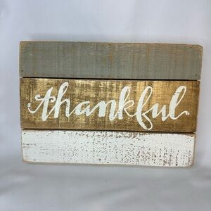 “Thankful” Wooden Home Decor